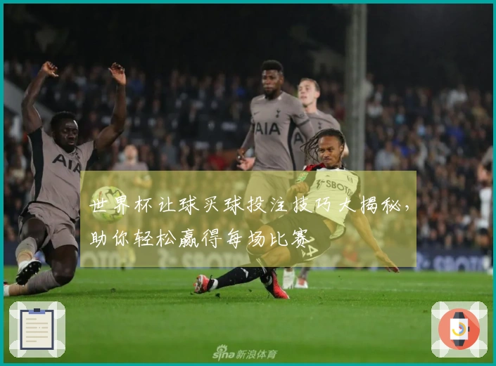 世界杯让球买球投注技巧大揭秘，助你轻松赢得每场比赛